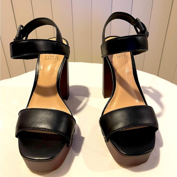 Vince Camuto Black Platform Sandal - Picture 4 of 4